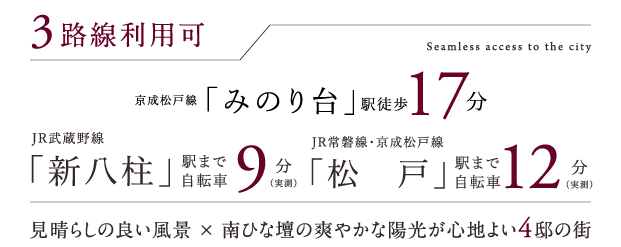 リーズン松戸・稔台 空景の街
