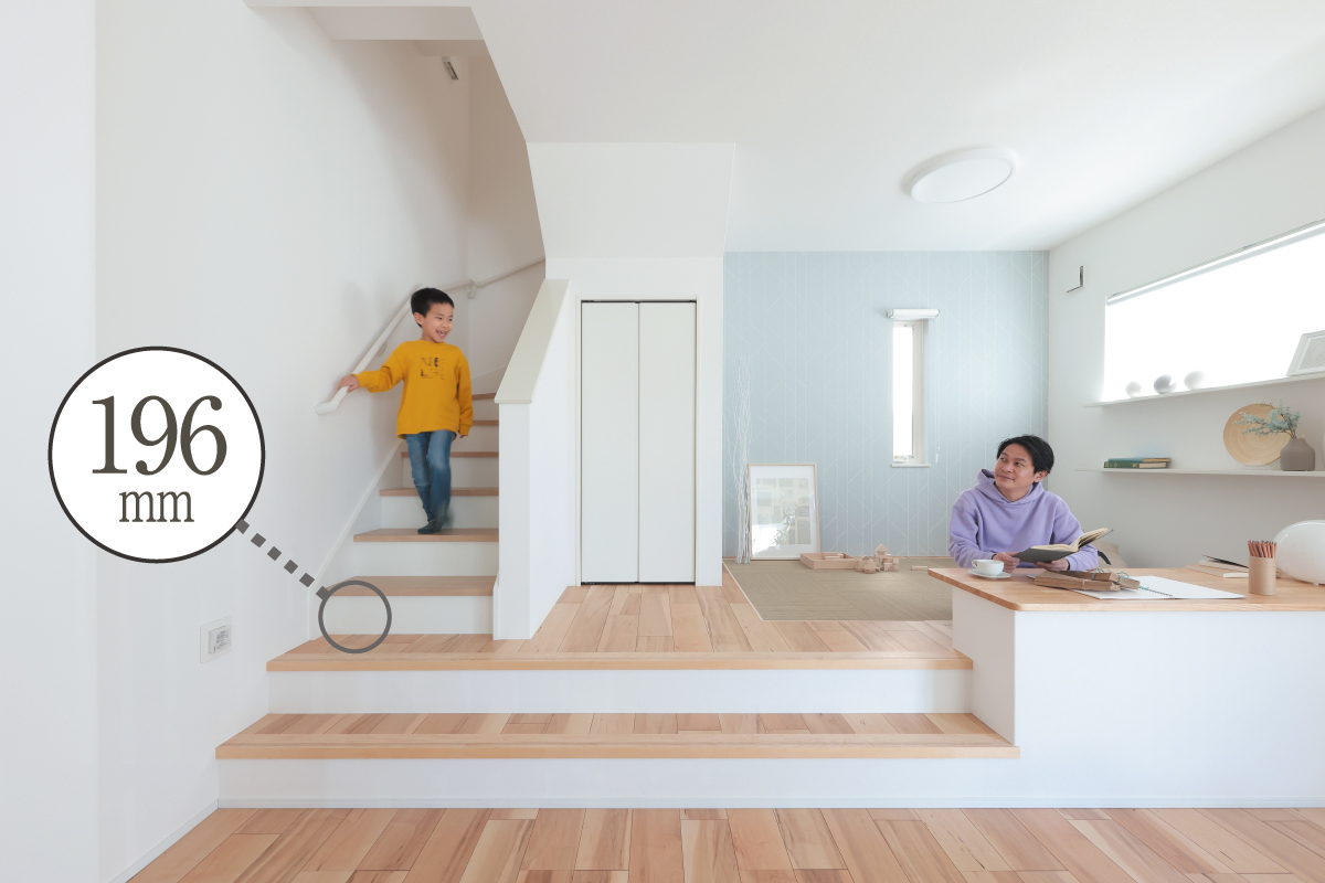 【リビングアクセス・16段階段】