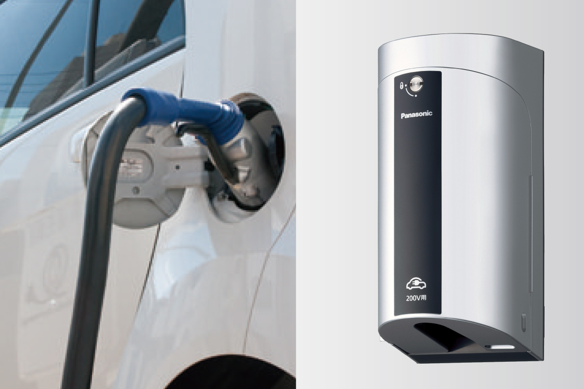 【電気自動車&PHEV用屋外コンセント】 【電気自動車&PHEV用屋外コンセント】