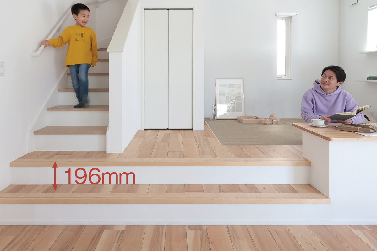 【リビングアクセス・16段階段】 【リビングアクセス・16段階段】