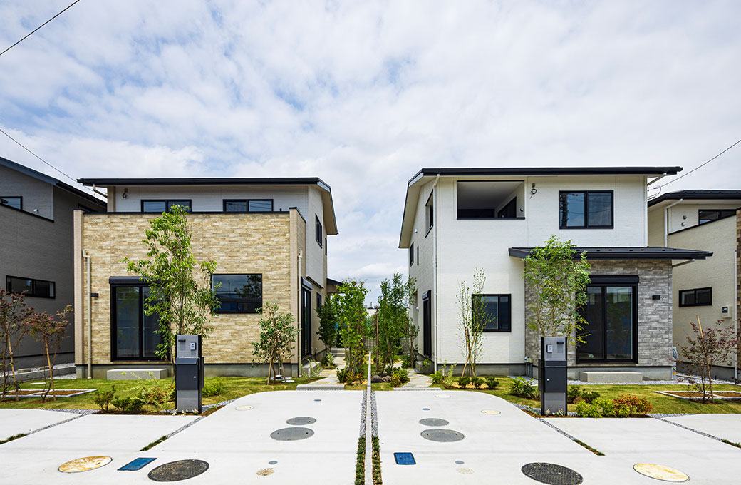 フェンスを設けずシームレスに空間を共有