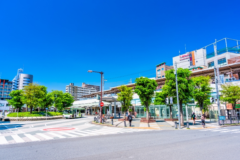 「朝霞台」駅・「北朝霞」駅 駅前広場