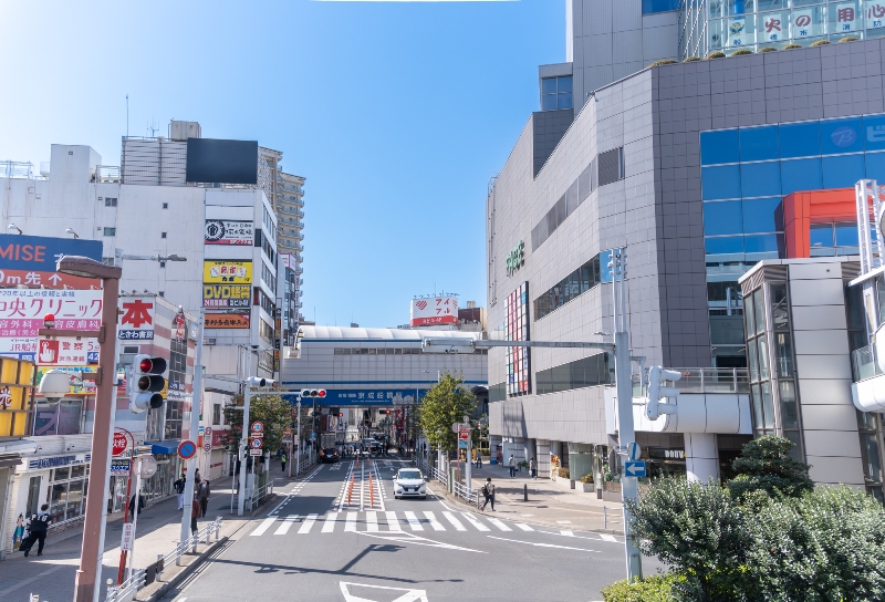 「船橋」駅・「京成船橋」駅 駅前の様子