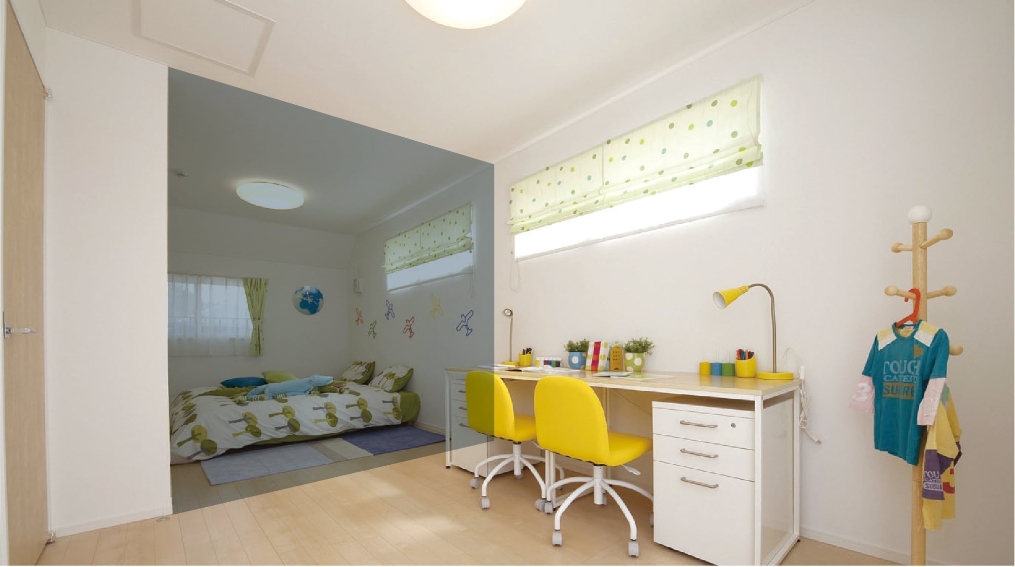 フレキシブルプランの子供部屋イメージ